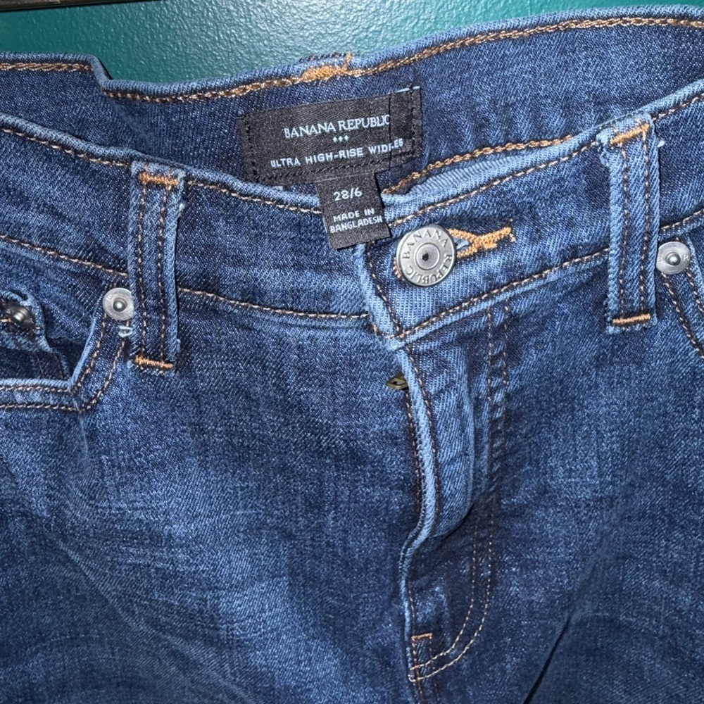 Banana Republic Dark Blue Straight Jeans - Picture 5 of 9